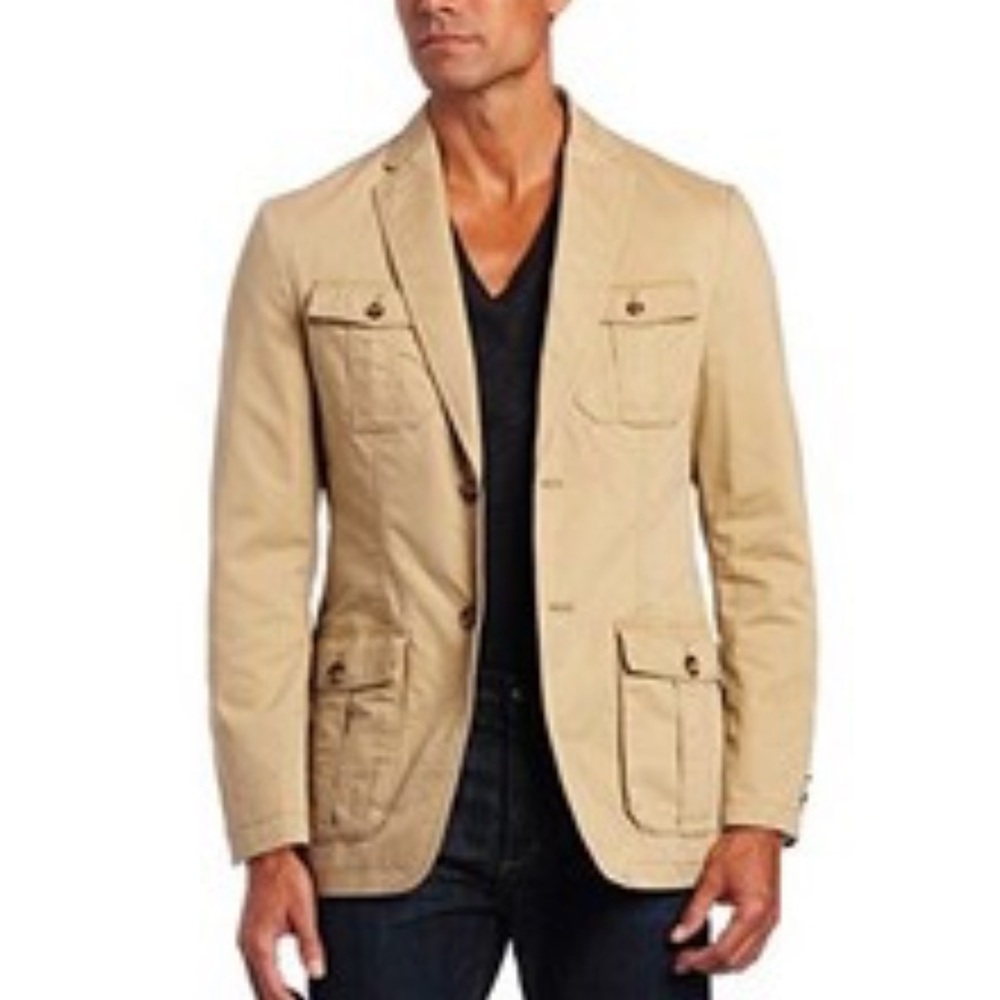 Haggar Life Khaki Tan Blazer Size Small